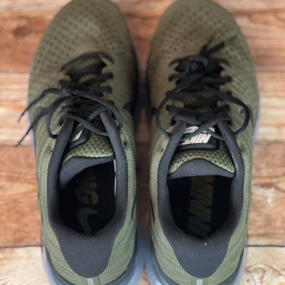 NEW Nike Air Max 2017 Cargo Khaki Black Sneakers 849559-302 Mens Size 10 - Picture 9 of 11